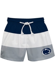 Vive La Fete Penn State Nittany Lions Youth Navy Blue Stripe Swim Trunks