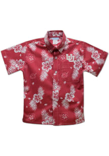 Vive La Fete Utah Utes Youth Red Hawaiian Short Sleeve T-Shirt