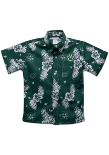 Vive La Fete Northwest Missouri State Bearcats Youth Green Hawaiian Short Sleeve T-Shirt