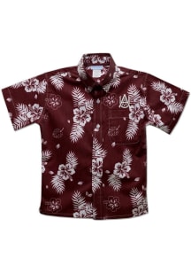 Vive La Fete Alabama A&M Bulldogs Toddler Maroon Hawaiian Short Sleeve T-Shirt