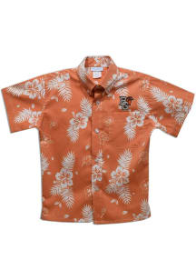 Vive La Fete Bowling Green Falcons Toddler Orange Hawaiian Short Sleeve T-Shirt