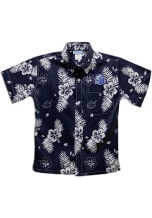 Vive La Fete Drake Bulldogs Toddler Blue Hawaiian Short Sleeve T-Shirt