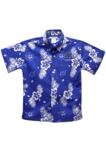 Vive La Fete Grand Valley State Lakers Toddler Blue Hawaiian Short Sleeve T-Shirt