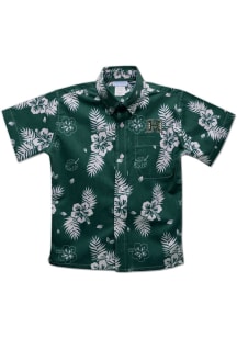 Vive La Fete Hawaii Warriors Toddler Green Hawaiian Short Sleeve T-Shirt