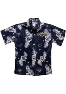 Vive La Fete Kent State Golden Flashes Toddler Blue Hawaiian Short Sleeve T-Shirt