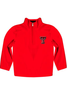 Vive La Fete Texas Tech Red Raiders Toddler Red Felix Long Sleeve Qtr Zip