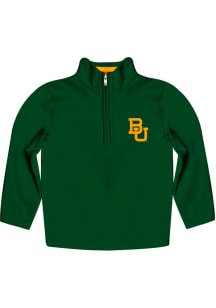 Vive La Fete Baylor Bears Toddler Green Felix Long Sleeve Qtr Zip