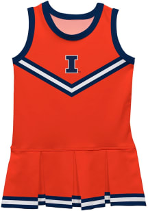 Vive La Fete Illinois Fighting Illini Baby Navy Blue Britney Sets Cheer Dress