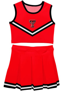 Vive La Fete Texas Tech Red Raiders Girls Red Ashley Set Cheer