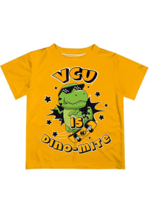 Vive La Fete VCU Rams Youth Gold Dino-Mite Short Sleeve T-Shirt