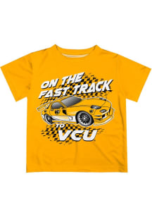 Vive La Fete VCU Rams Youth Gold Fast Track Short Sleeve T-Shirt