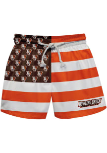 Vive La Fete Bowling Green Falcons Baby Orange Flag Swim Trunks