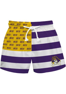 Vive La Fete East Carolina Pirates Baby Purple Flag Swim Trunks