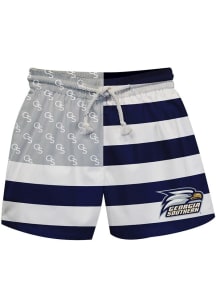 Vive La Fete Georgia Southern Eagles Baby Blue Flag Swim Trunks