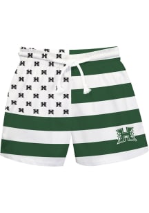 Vive La Fete Hawaii Warriors Baby Green Flag Swim Trunks