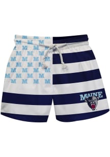 Vive La Fete Maine Black Bears Baby Navy Blue Flag Swim Trunks