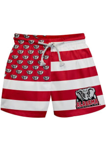 Vive La Fete Alabama Crimson Tide Toddler Red Flag Swimwear Swim Trunks