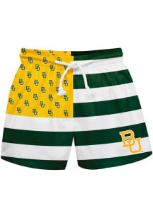 Vive La Fete Baylor Bears Toddler Green Flag Swimwear Swim Trunks