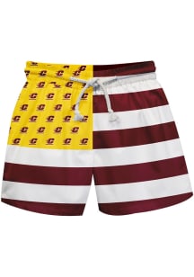 Vive La Fete Central Michigan Chippewas Toddler Maroon Flag Swimwear Swim Trunks