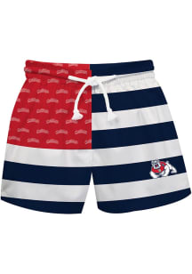 Vive La Fete Fresno State Bulldogs Toddler Blue Flag Swimwear Swim Trunks