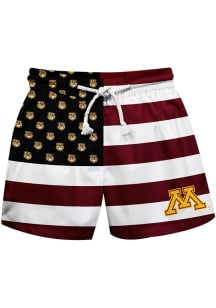 Vive La Fete Minnesota Golden Gophers Toddler Maroon Flag Swimwear Swim Trunks
