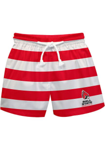 Vive La Fete Ball State Cardinals Youth Red Flag Swim Trunks