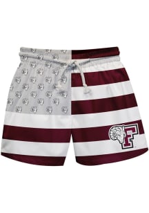 Vive La Fete Fordham Rams Youth Maroon Flag Swim Trunks