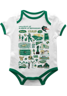 Vive La Fete UAB Blazers Baby White Impressions Short Sleeve One Piece