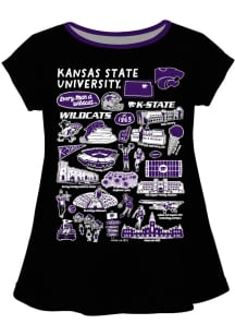 Vive La Fete K-State Wildcats Infant Girls Impressions Short Sleeve T-Shirt Black
