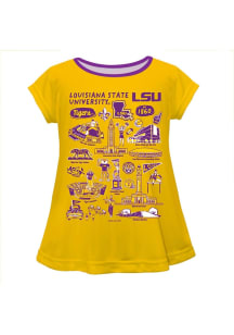Vive La Fete LSU Tigers Infant Girls Impressions Short Sleeve T-Shirt Purple