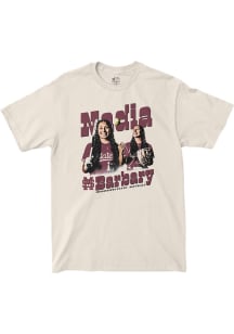 Nadia Barbary Mississippi State Bulldogs Ivory Retro 90s Short Sleeve Fashion Player T Shirt