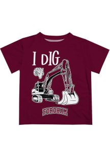 Vive La Fete Fordham Rams Infant Excavator Short Sleeve T-Shirt Maroon