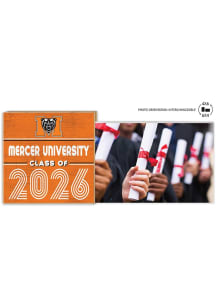Mercer Bears Class of 2026 Floating Picture Frame - Orange