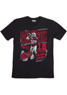 Julian Sayin Ohio State Buckeyes Black Sharpie Caricature Short Sleeve Fashion Player T Shirt