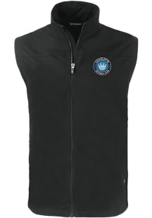 Cutter and Buck Charlotte FC Big and Tall Black Charter Mens Vest