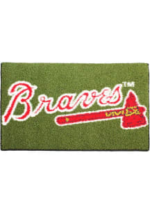 Atlanta Braves 4x6 Script MVP Authentic Sports Turf Interior Rug - Green