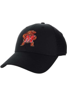 Legacy Maryland Terrapins Lo-Pro Snap Trucker Adjustable Hat - Black