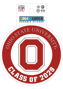 Ohio State Buckeyes 3" Class of 2029 Stickers - Red