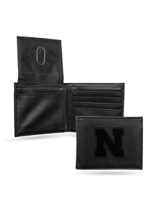 Nebraska Cornhuskers Embossed Leather Mens Trifold Wallet