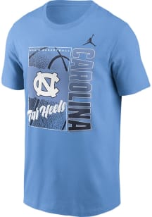 Nike North Carolina Tar Heels Light Blue Basketball Refresh Short Sleeve T Shirt