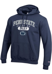 Champion Penn State Nittany Lions Mens Navy Blue Class of 2027 Powerblend Long Sleeve Hoodie