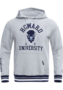 Pro Standard Howard Bison Mens Grey Stacked Logo Fashion Hood