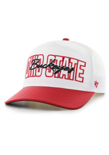 47 Ohio State Buckeyes Lineman Hitch Adjustable Hat - White