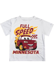 Vive La Fete Minnesota Golden Gophers Youth White Full Speed Short Sleeve T-Shirt