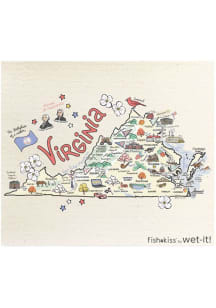 Virginia Fish-Kiss State Icon Design Towel