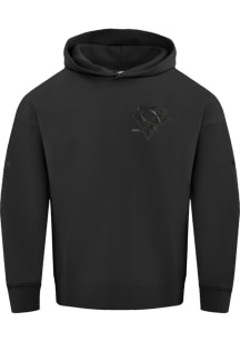 Pro Standard Pittsburgh Penguins Mens Black Monochrome Fashion Hood