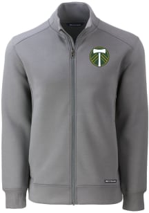 Cutter and Buck Portland Timbers Mens Graphite Roam Long Sleeve Zip