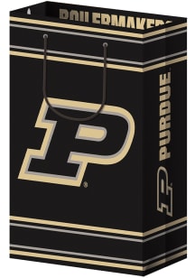 Purdue Boilermakers 9x13 Matte Black Gift Bag