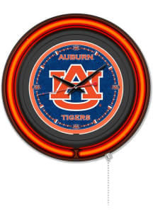 Auburn Tigers Double Neon Wall Clock
