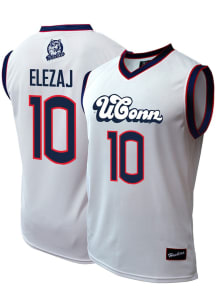 Rrezon Elezaj  Genuine Collective UConn Huskies White NIL Jersey